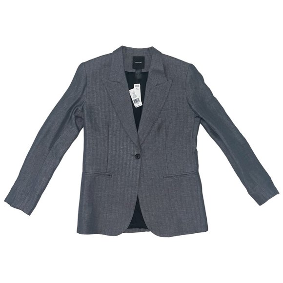 Smythe Pearl Grey Herringbone 90's Blazer NWT - Picture 15 of 15